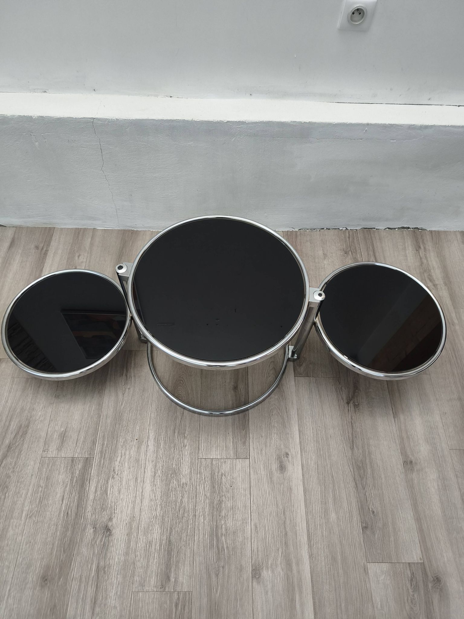 Leitmotiv 1970s rotating tray side table