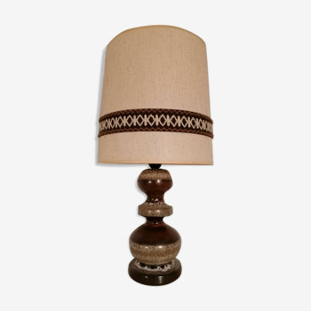 Lampe de table pied céramique style scandinave vintage