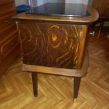 1950s bedside table with marble