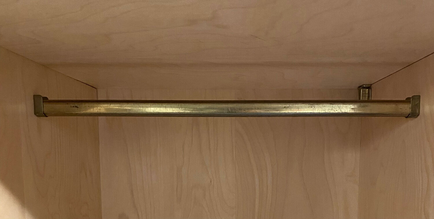 Vintage wardrobe with compass feet