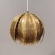 Brutalist flame-cut brass hanging lamp, by Svend Aage Holm Sørensen (SAHS)