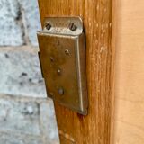Modernist wardrobe René Gabriel in oak feet compass years 1950