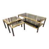Ensemble de tables basses de design italien, années 1970