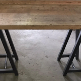 Antique Hungarian Primitive Kitchen Butchers Block Work Bench, circa 1900s