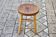 Tabouret vintage en chéne de la maison hurel paris 1960