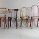 lot de 4 chaises bistrot Thonet Baumann -1910-1950-