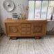 Enfilade storage unit oak Art Deco 1940 Dudouyt