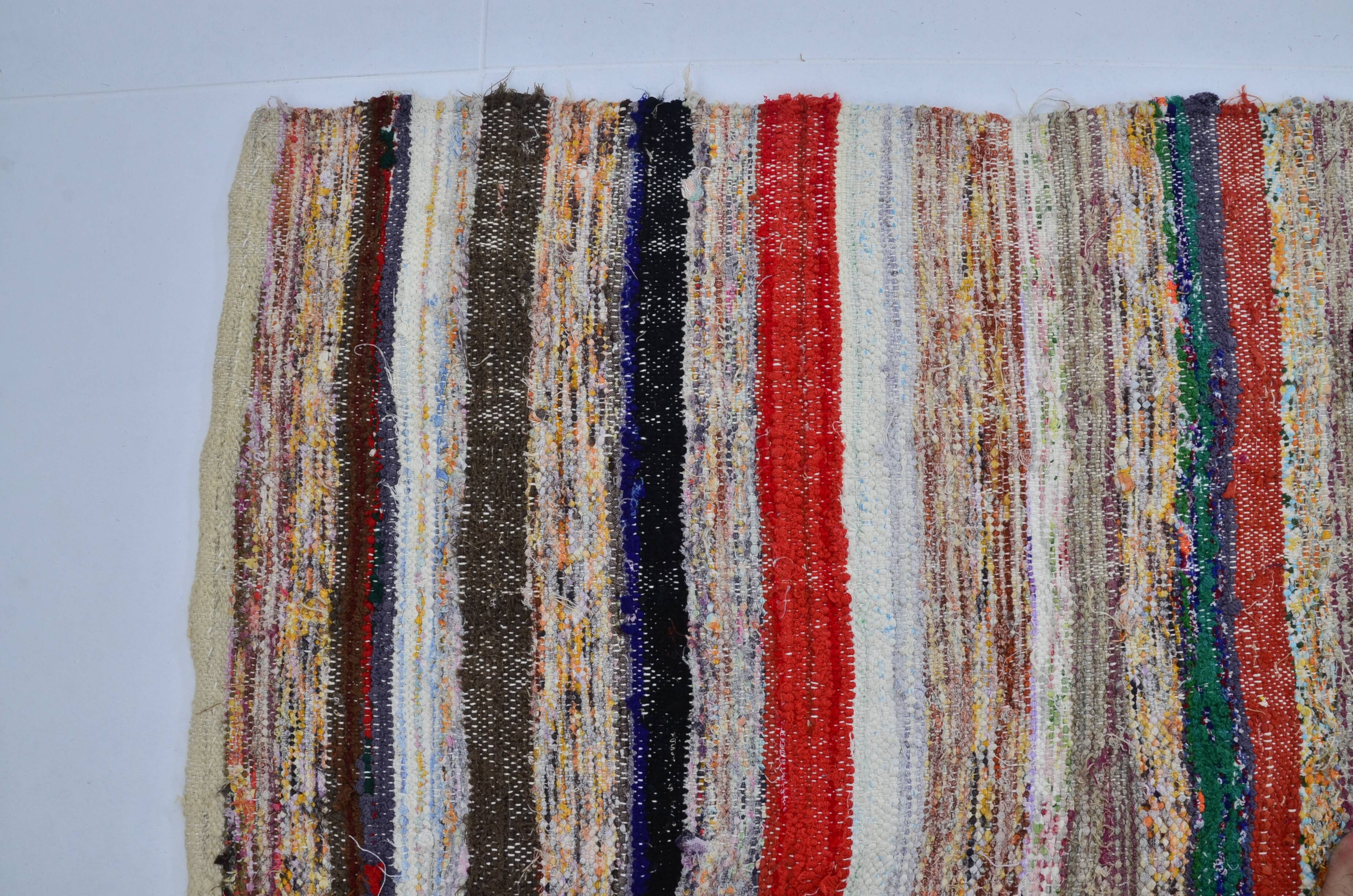 Colorful Vintage Turkish Kilim rug  Sku 3055