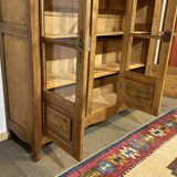 1950s school library in chestnut wood