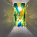 Pair of model glass wall lamps Chartres by Van Oyen for Raak