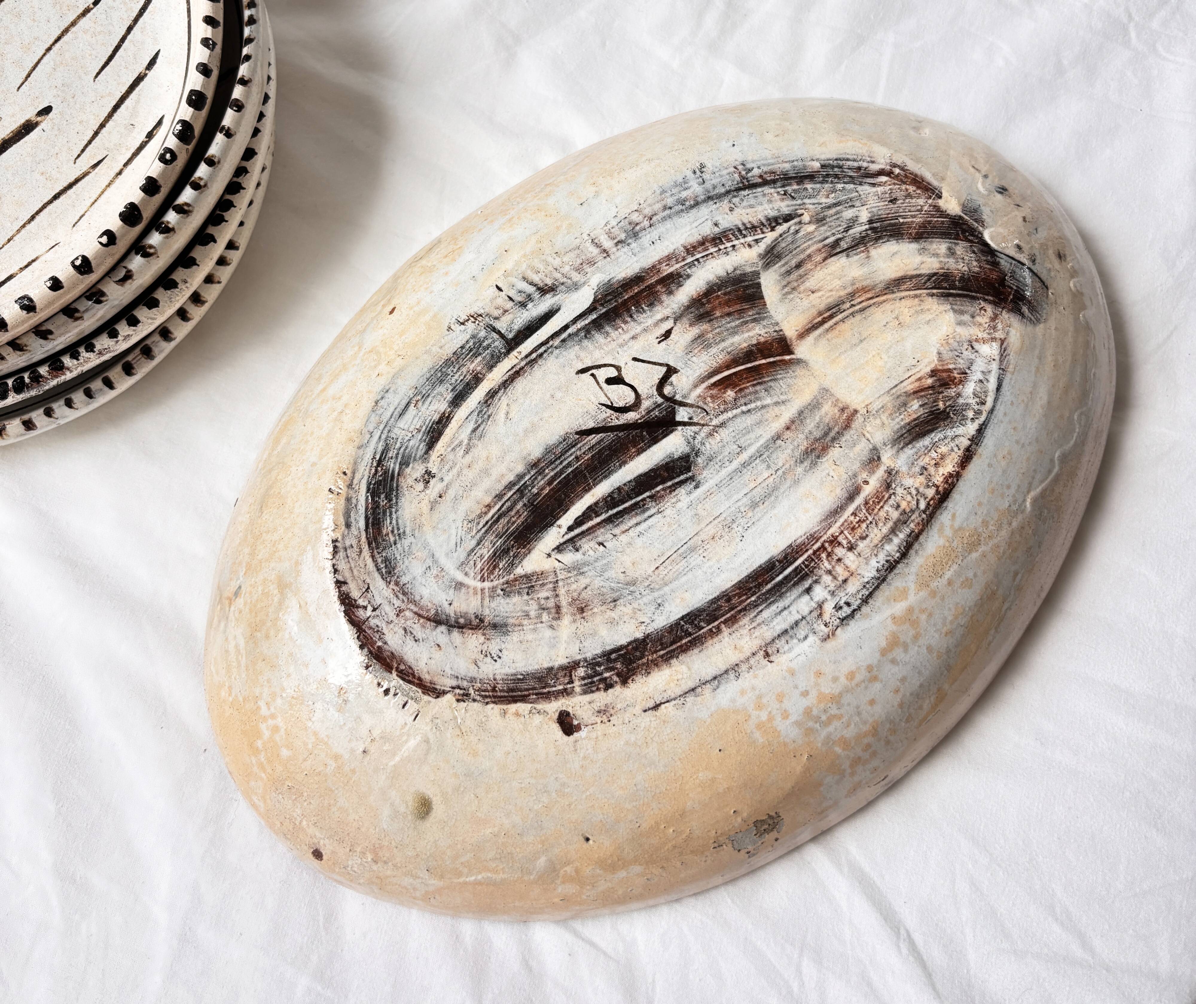 Rare ceramic service Bernardo Zaldizar