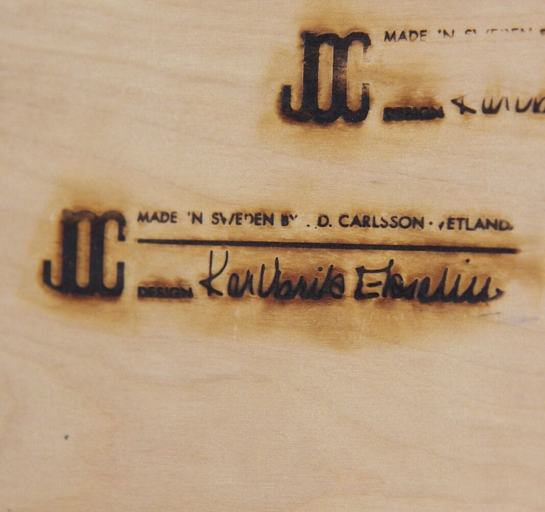 Set of 2 leather armchairs, Karl Erik Ekselius, Sweden, 1960