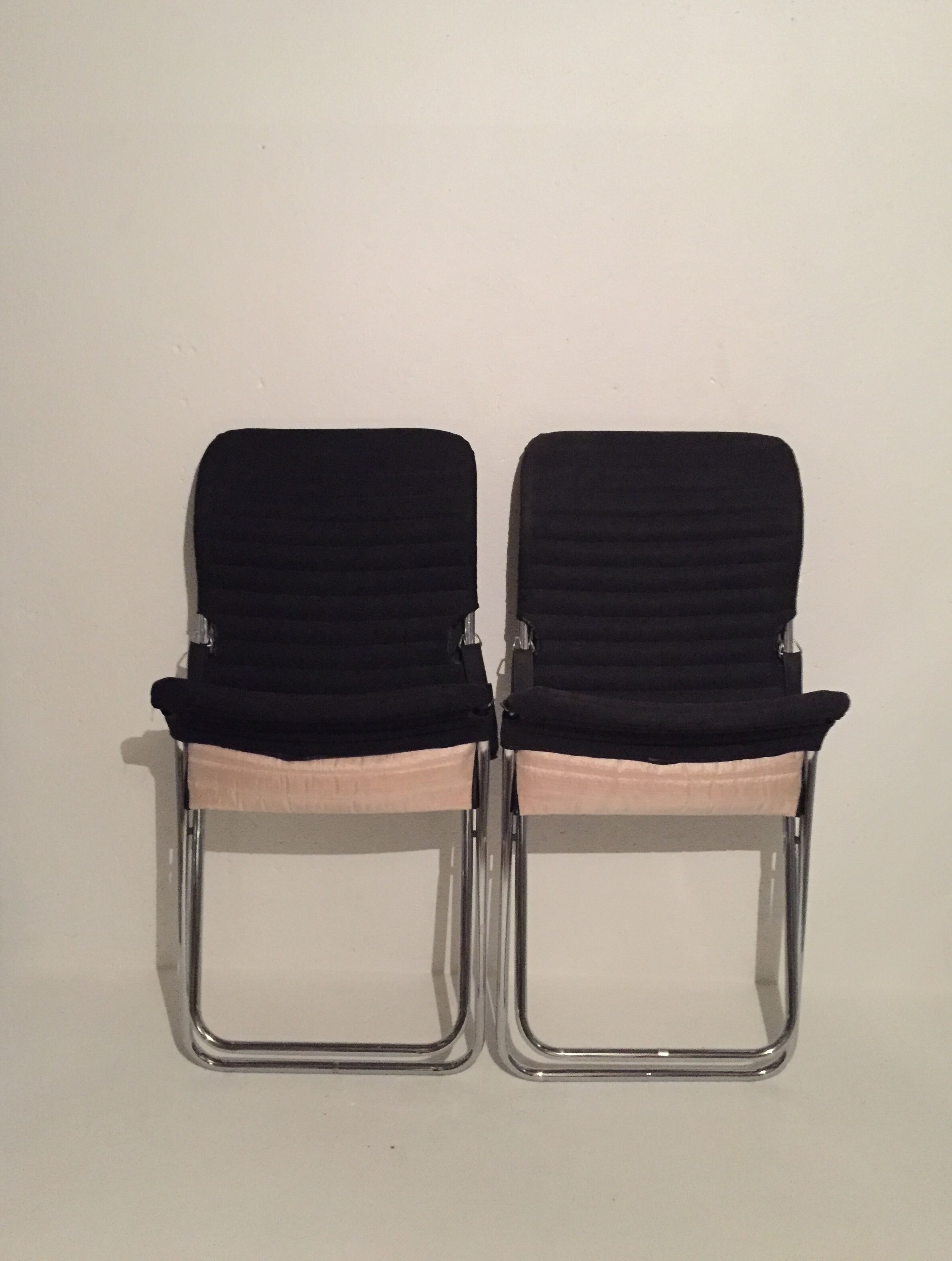 Pair of vintage foldable sunbed chairs, Grazioli Giocattoli, Italy, 1970s