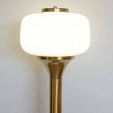 Vintage Brass Floor Lamp Elegant Gold Tall Mid Century Modern Light