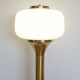 Vintage Brass Floor Lamp Elegant Gold Tall Mid Century Modern Light