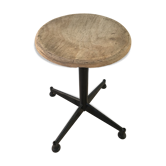 Tabouret atelier tripode ancien années 70