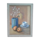 Oil on canvas painting still life with coffee cup. circa 70