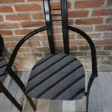 Set of 4 Italian design armchairs from the 80s