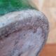 Green varnished stoneware pitcher