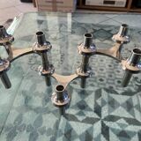 Set of 3 modular candle holders, NAGEL BMF vintage 1970 variant