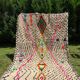 White azilal berber carpet with new neon colored patterns 300 X 200 cm