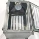 Old chandelier hanging lantern with candle in sheet metal