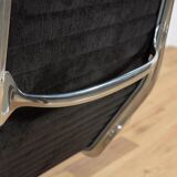 Eames Alu Group EA124 & EA125 Lounge Chair & Ottoman by Charles & Ray Eames for Vitra, 1980s.