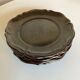 Set of 5 plates with godrons in glazed earth from Biot 1970