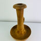 Brutalist candle holder made of solid wood