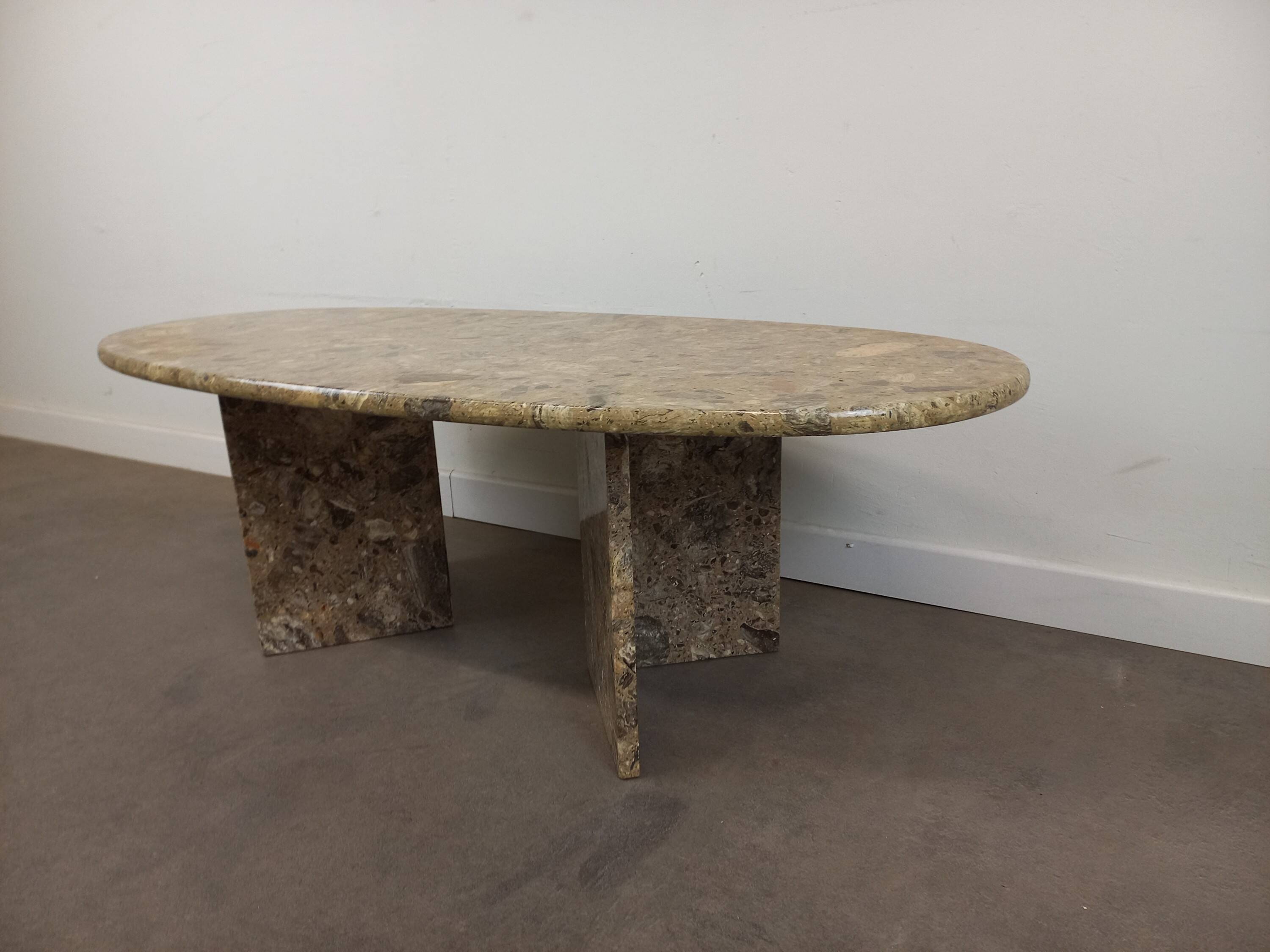 Vintage coffee table in reconstituted stone