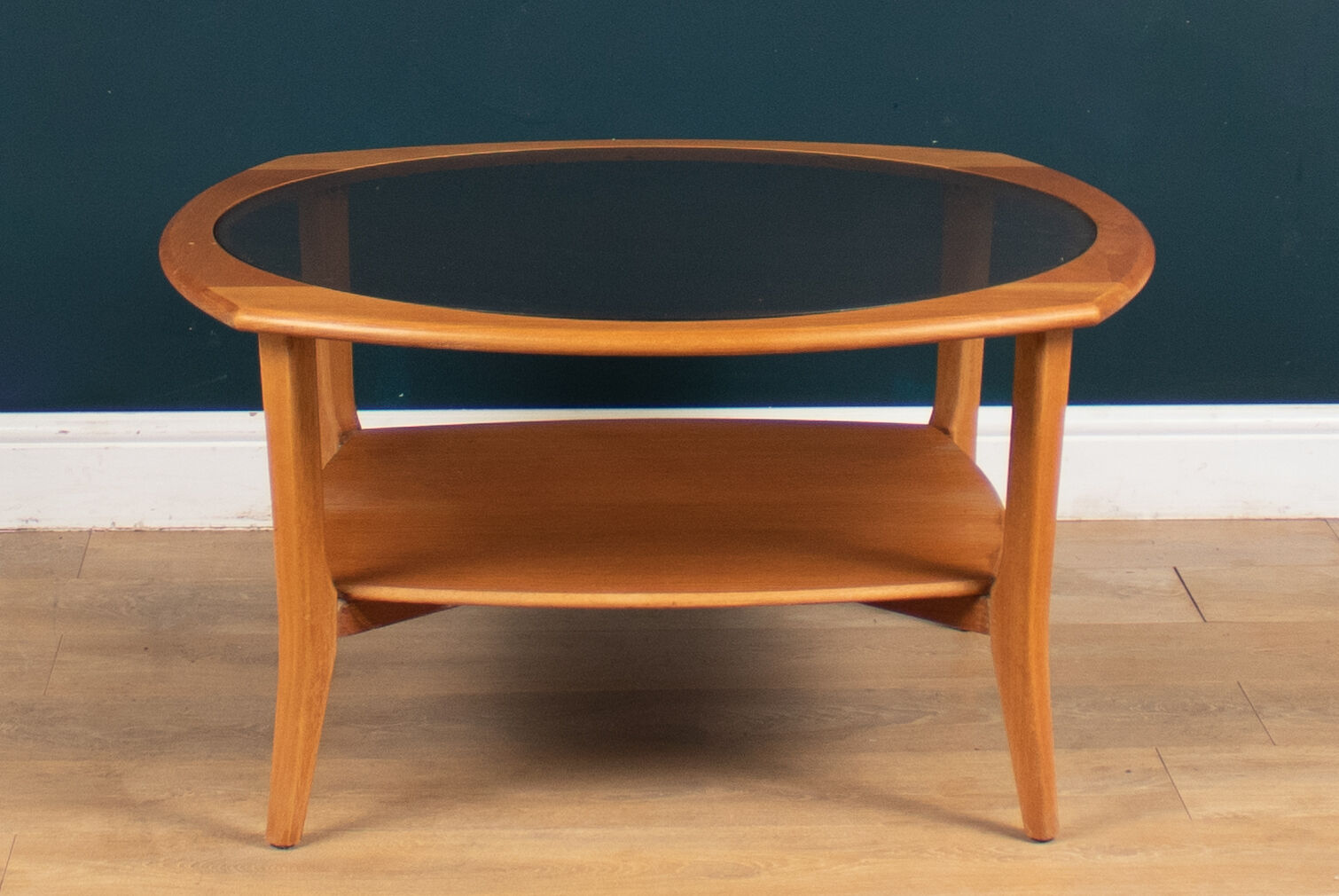 Retro Teak 1960s Jentique Teak & Glass Coffee Table