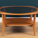 Retro Teak 1960s Jentique Teak & Glass Coffee Table