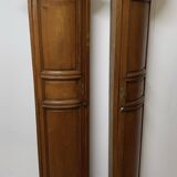 Pair of corners in ash and oak of the nineteenth century