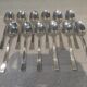 12 Christofle Concorde silver plated dessert spoons, 17cm