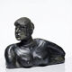 Buste de femme en céramique, XXème s.