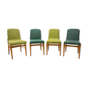 Mid century Dining Chairs by Miroslav Navrátil, 1960s, Set of 4