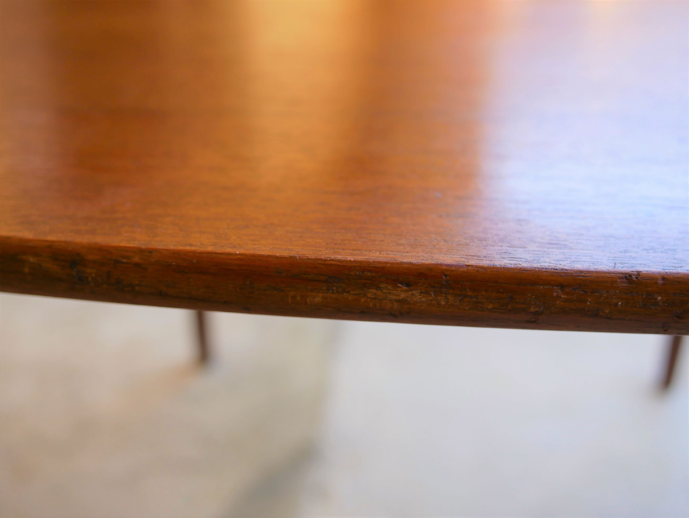 Scandinavian dining table extendable teak by Henry Walter Klein