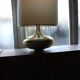 Italian brass and fabric lamp, 1960