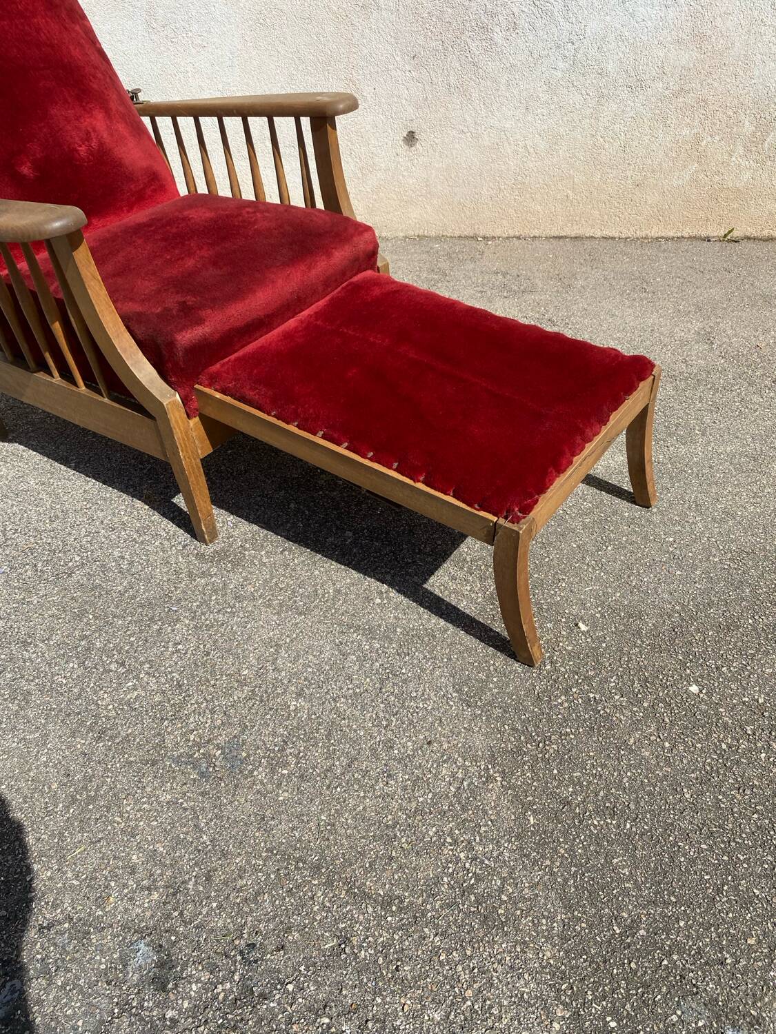 Morris velvet armchair