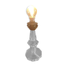 Crystal lamp foot