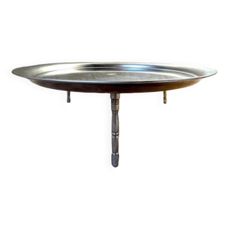 Round metal coffee table