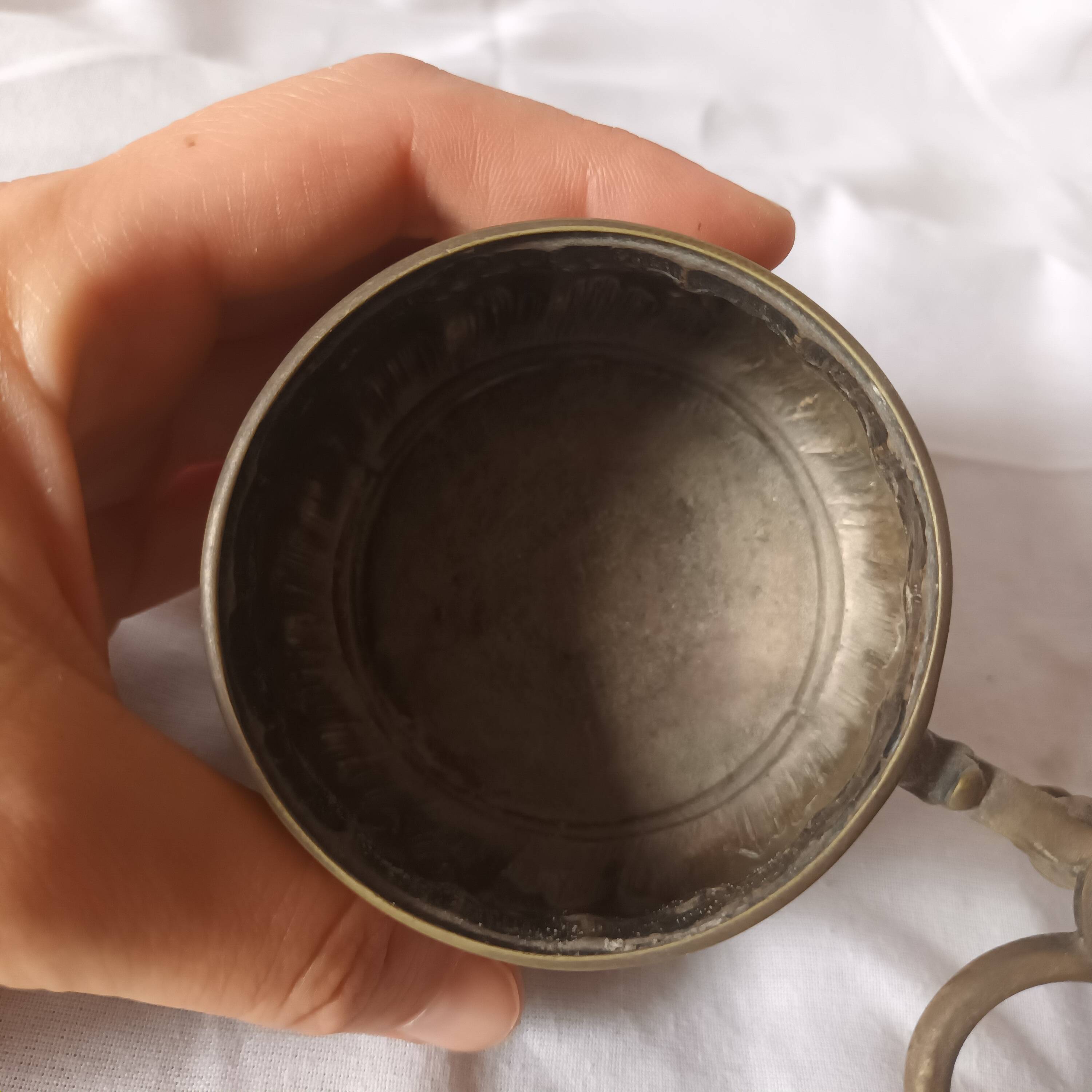 Ancien saleron en métal argenté