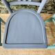 Set of four mismatched bistro chairs
