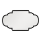 Mirror with a carved black frame