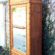 Early 20th century wardrobe in turned pine and pitch pine