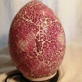 Mosaic glass egg lamp