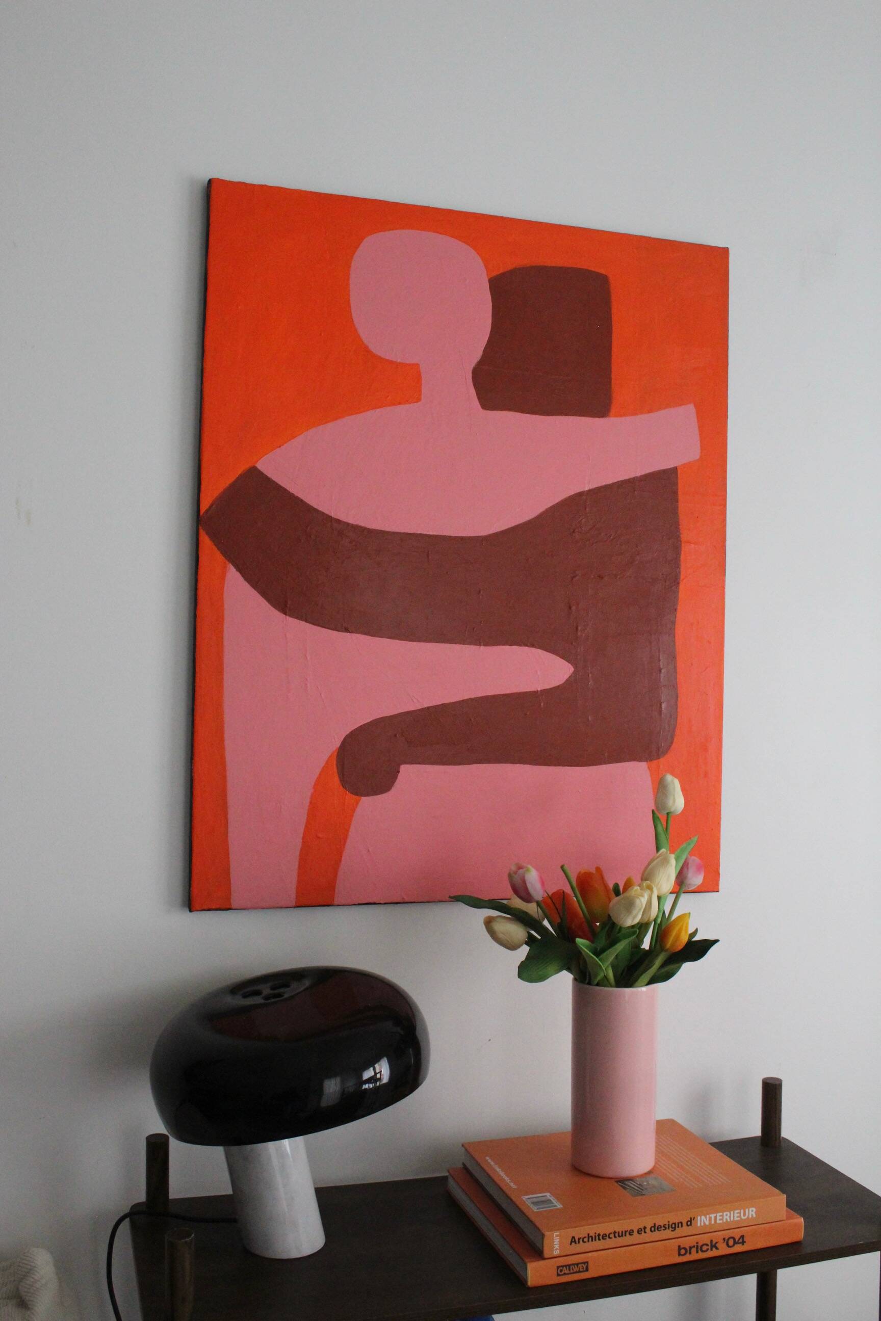 Can I hold you, painting 100x81cm on canvas