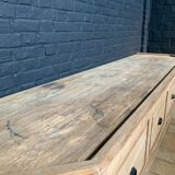 Large oak TV furniture