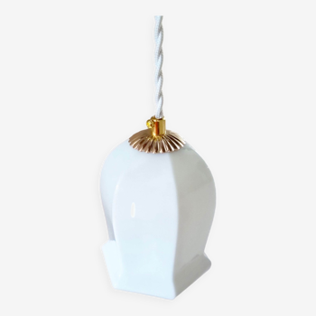 Lampe Baladeuse en opaline art déco