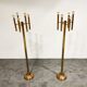 Pair of brass Sciolari floor lamps, 1970s